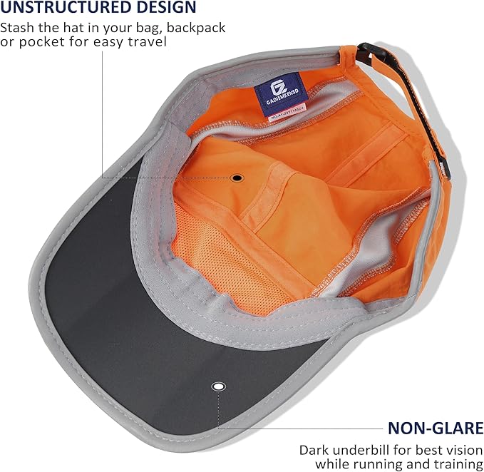 GADIEMKENSD Reflective Folding Outdoor Hat Unstructured Design UPF 50+ Sun - Image 4