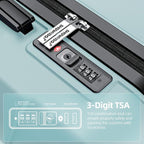 SHOWKOO Luggage Sets Expandable PC+ABS Durable Suitcase Double Wheels TSA Lock - Image 4