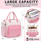 Aesthetic Lunch Box for Women Preppy Insulated Lunch Bag for Young Ladies - Image 2
