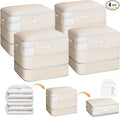 4 Pack Compression Storage Bags - 110L Large Capacity Comforter Storage Bag by Homsorout