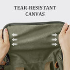 Gonex Canvas Duffle Bag for Travel 50L Duffel Overnight Weekender Bag - Image 2