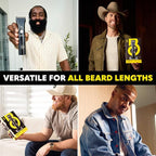 The Beard Club Beard Trimmer for Men - Electric Cordless Rechargeable Beard & Hair Trimmer - High Power 7000 RPM - 8 Color Guides 45 Unique Trim Lengths - Travel Lock