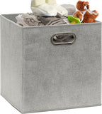 SIMPLE HOUSEWARE 11-Inch Collapsible Fabric Cube Storage Bin - Image 9