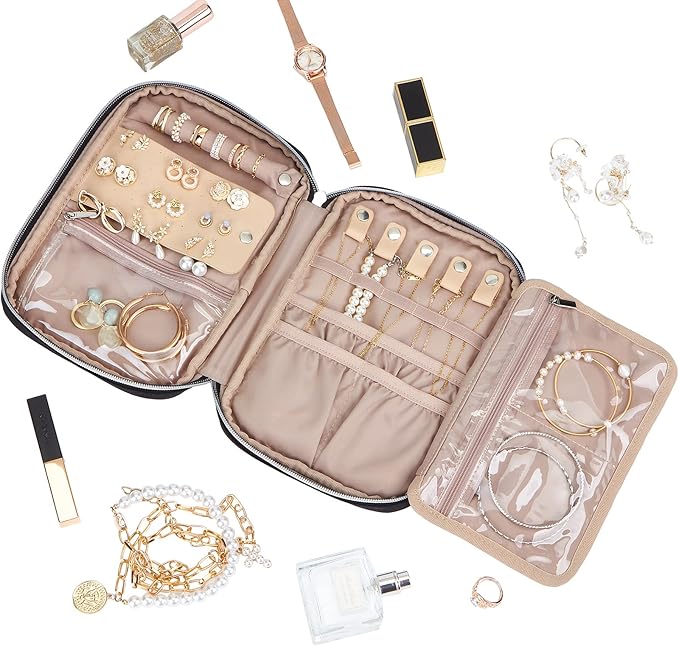 BELALIFE Travel Jewelry Organizer, Portable Storage Case - Image 2