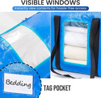 TAILI 2 Tier Extra Large Moving Bags, 4 Pack Blue Heavy Duty Totes - Image 7