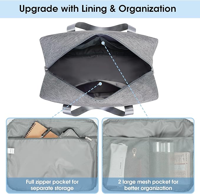 For Spirit Airlines Personal Item Bag 18x14x8 Foldable Travel Duffel Bag - Image 3