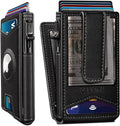 Airtag Wallet for Men, with Money Clip Gift Boxed, Slim Front Pocket Wallet by Miyozi