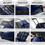 Hard Shell Luggage Sets with Spinner Wheels 4 Piece, Expandable Large Suitcases - Image 3