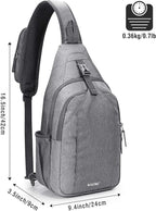 G4Free Sling Bag RFID Blocking Sling Backpack Crossbody Chest Bag Daypack - Image 4