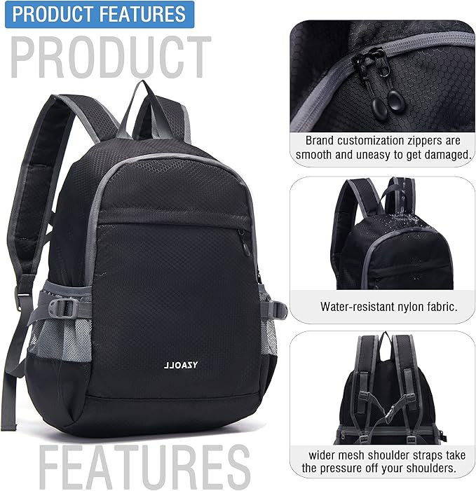 YZAOLL Small Lightweight Packable Hiking Backpack, 20L Hiking Backpack Day Pack - Image 6