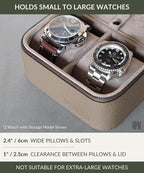 TAWBURY Luxury Leather Watch Box - Image 6