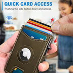 Airtag Wallet for Men, with Money Clip Gift Boxed, Slim Front Pocket Wallet - Image 5