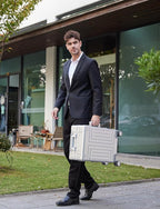 All Aluminum 20'' Luggage with Removable Spinner Wheels, Provide Spare - Image 5