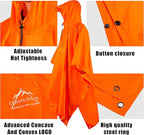 Coralrain Hooded Rain Poncho Lightweight Waterproof Unisex Raincoat Jacket - Image 3