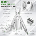 SHALL Multi Tool, 18-in-1 Multitool Pliers, Stainless Steel Multi-tool Pocket - Image 2