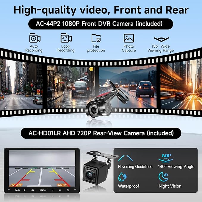 Double-DIN Car Stereo 9 Inch Android Car Radio, Wireless CarPlay&Android Auto - Image 4