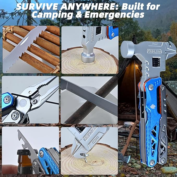 18-in-1 Multipurpose Tool Kit, Survival Camping Gear & Fishing Gifts - Image 4
