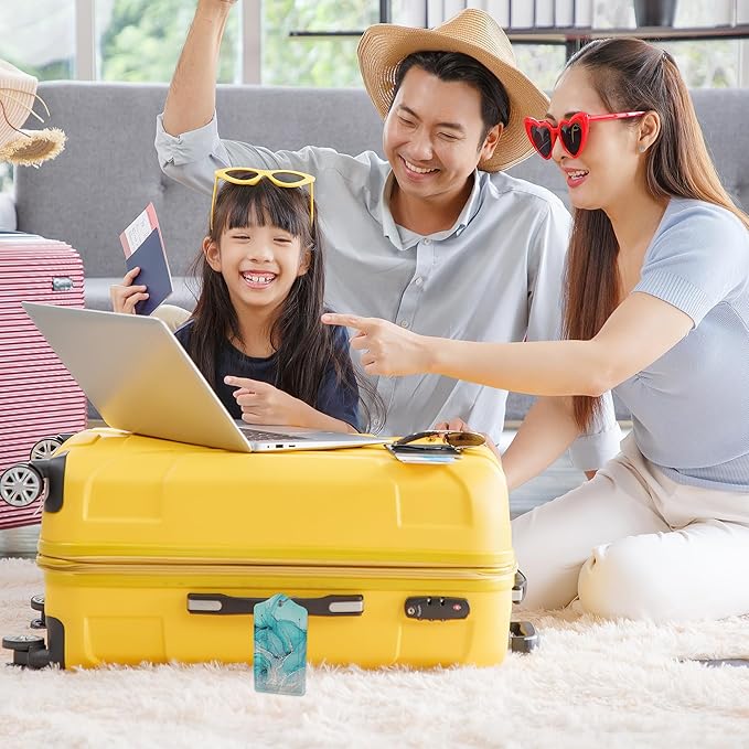 Set of 2 Pink Gold Abstract Marble Luggage Tags - Image 6