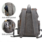AUGUR High Capacity Canvas Vintage Backpack - Image 7