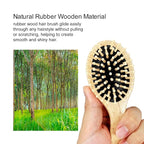 RAIN’S SECRET Mini Hair Brushes for Women Men Kid,Pocket Size hair brush, Wet/Dry Hair Smoothing Massaging Detangling,Scalp Massage, Pocket Detangler for Outing or Travelling