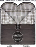 0 Degree Sleeping Bag 100% Cotton Flannel XXL - Image 5