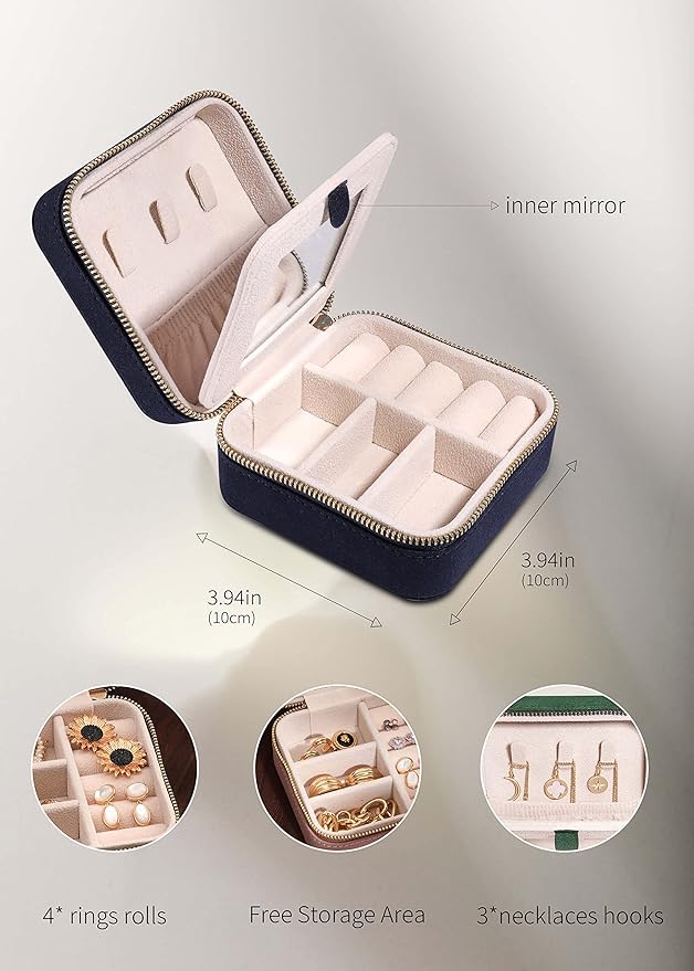 S.Leaf Travel Jewelry Organizer Travel Jewelry Boxes - Image 4