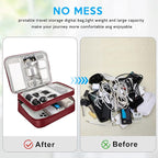 Electronic Organizer Travel Case, Travel Cord Organizer Case Portable - Image 4