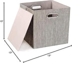 Posprica 3X Thicker Fabric Storage Cubes 13 inch Collapsible Storage Bins - Image 8