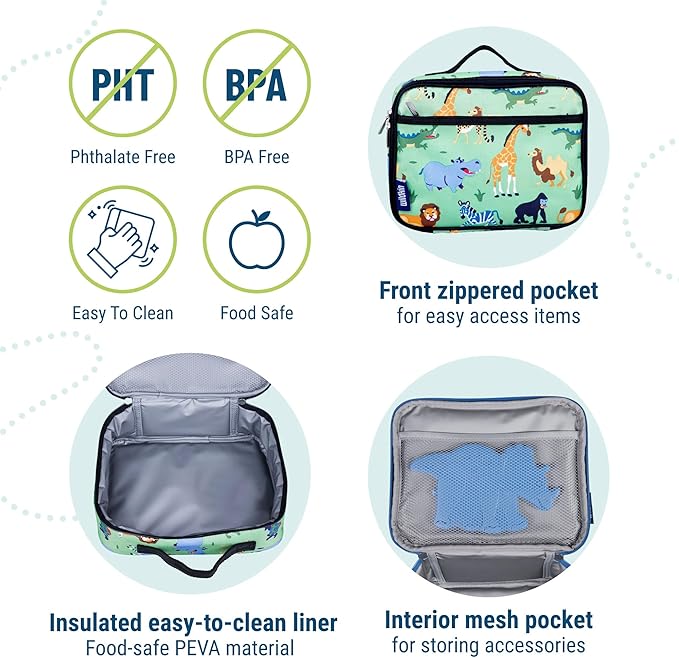 Wildkin Kids Insulated Lunch Box – Durable and Reusable - Image 4