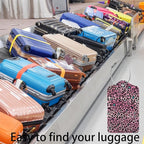 Pink Leopard Print Luggage Tags - Image 5
