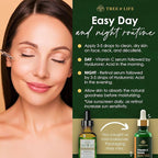 Tree of Life Beauty Facial Skin Care Set, Firming, Hydrating, Dry Face, Dermatologist Tested - Trio Power Kit, Vitamin C, Retinol and Hyaluronic Acid, 3 count of 1 Fl Oz