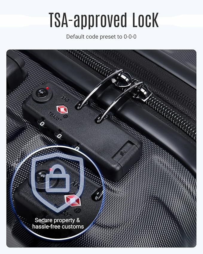 LIGHT FLIGHT Luggage Sets, 3 Piece Durable Suitcase Set - Image 5
