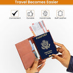 LEATHER VILLAGE Leather Passport Holder Cover – Travel Wallet - Image 4