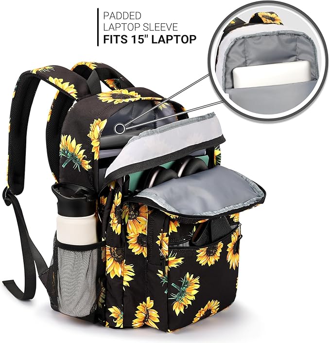 ZORFIN 26L Backpack for College, and Travel: Water Resistant Bookbag - Image 3