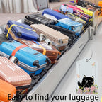 Smiling Black Cat Among Flowers 2 Pack Luggage Tag - Image 5
