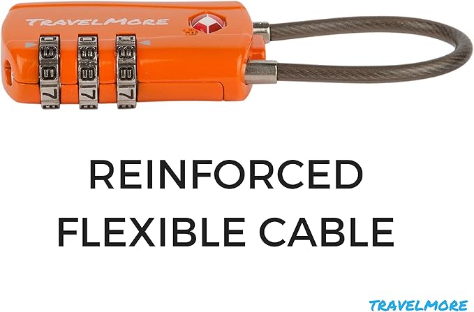 TravelMore 10 Pack TSA Approved Travel Combination Cable Luggage Locks - Image 4