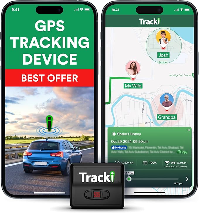 Tracki GPS Tracker for Vehicles, Assets. Subscription Needed 4G LTE GPS by Tracki