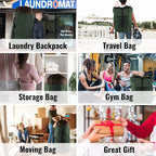 Laundry Bag Backpack, 125L Extra Large Travel Laundry Bags - Image 7