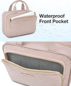 BAGSMART Travel Toiletry Bag Hanging Travel Makeup Organizer Cosmetic Bag - Image 3