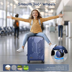 ALPHA CAMP 20-inch Carry On Luggage Airline Approved - Image 3
