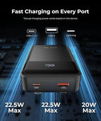 Portable-Charger-Power-Bank Travel Essentials Battery Pack USB C 30000mAh Built - Image 2