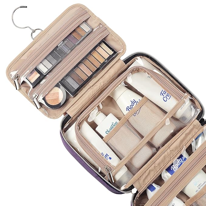 NISHEL Travel Toiletry Bag for women, Portable Hanging Organizer for - Image 4
