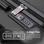 SHOWKOO Luggage Sets Expandable PC+ABS Durable Suitcase Double Wheels TSA Lock - Image 5