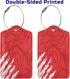 2-Pack Artistic Red Luggage Tags - Image 4