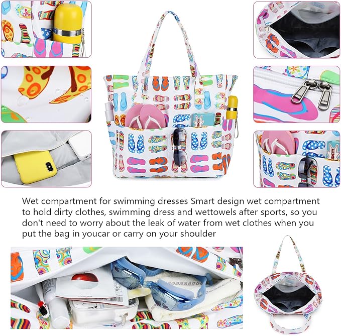 Waterproof Beach Tote Pool Bags - Image 7