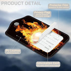 2 Pcs Baseball on Fire Luggage Tags - Image 3