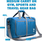 Bago Foldable Duffel Bags for Traveling Women & Men - 40L Sports Packable - Image 7
