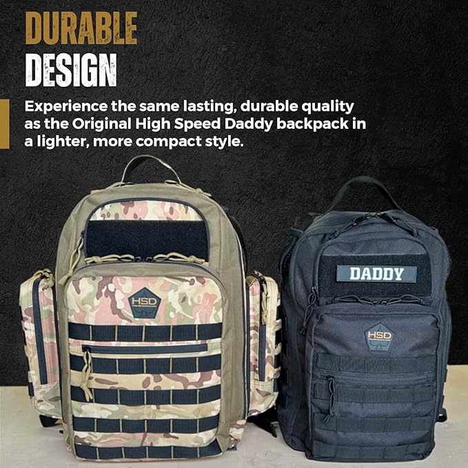 HighSpeedDaddy - Baby Diaper Backpack, Military-Grade, Waterproof, Compact Baby - Image 6