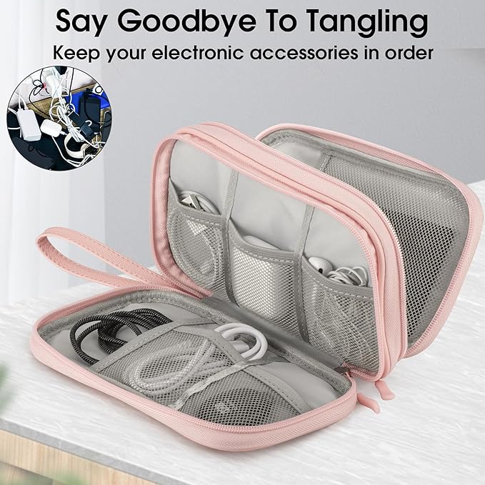 Leather Travel Electronic Organizer - Image 6