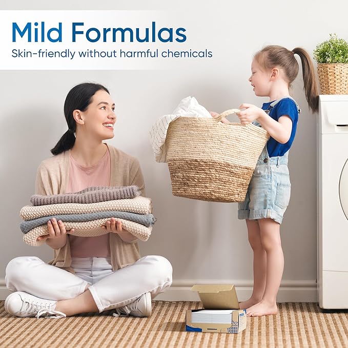 Fragrance Free Laundry Detergent Sheets Travel Eco-friendly 300 Loads Fisroa - Image 8